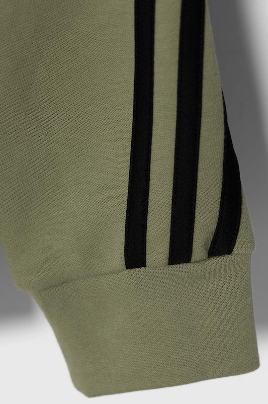 Детски суичър adidas U FI 3S FZ HD зелен JH3601