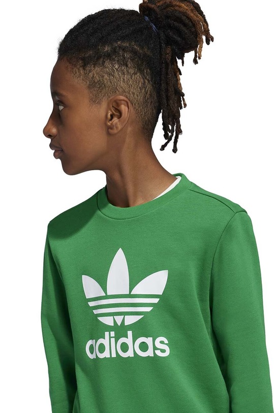 adidas Originals bluza dziecięca TREFOIL CREW IY7439 zielony