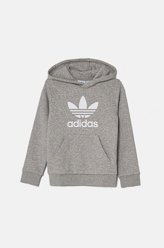 adidas Originals bluza dziecięca TREFOIL HOODIE IY7442 szary AW24