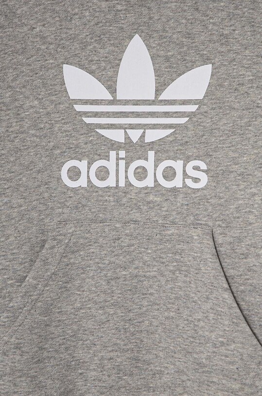 adidas Originals bluza dziecięca TREFOIL HOODIE szary IY7442