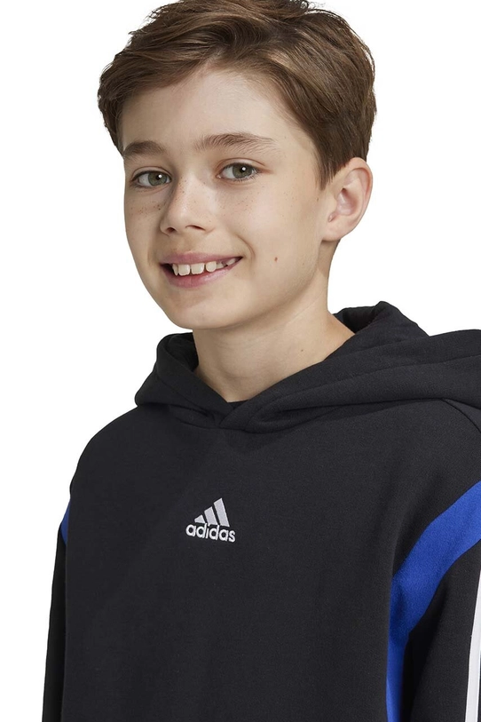 Dječja dukserica adidas B HD CB JE0327 crna AW24