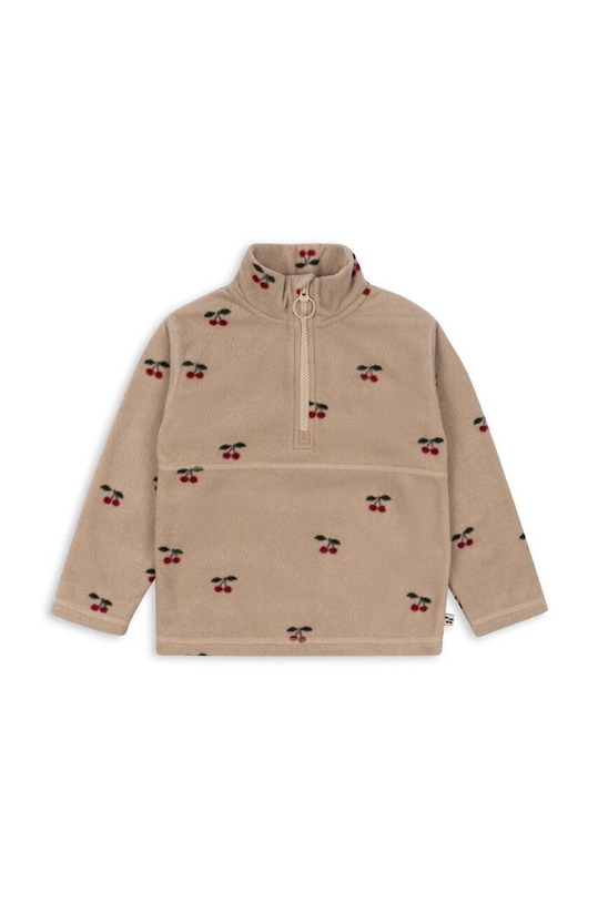 Konges Sløjd bluza dziecięca TAVI FLEECE SWEATSHIRT GRS KS101301 beżowy AW24