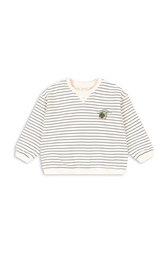 Παιδική μπλούζα Konges Sløjd AMIO SWEATSHIRT GOTS χωρίς κουκούλα λευκό KS101394
