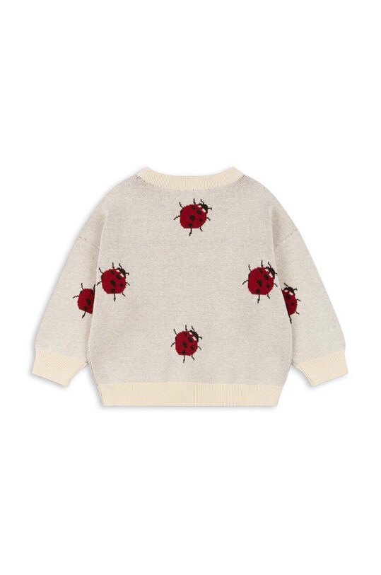 Băieți Konges Sløjd hanorac de bumbac pentru copii LAPIS KNIT BLOUSE KS101551 bej