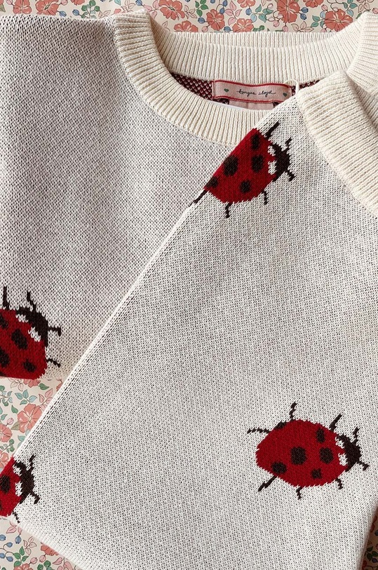 Detský bavlnený sveter Konges Sløjd LAPIS KNIT BLOUSE KS101551