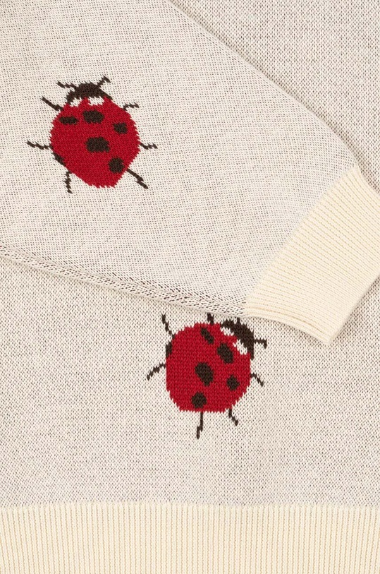 Detský bavlnený sveter Konges Sløjd LAPIS KNIT BLOUSE KS101551 béžová