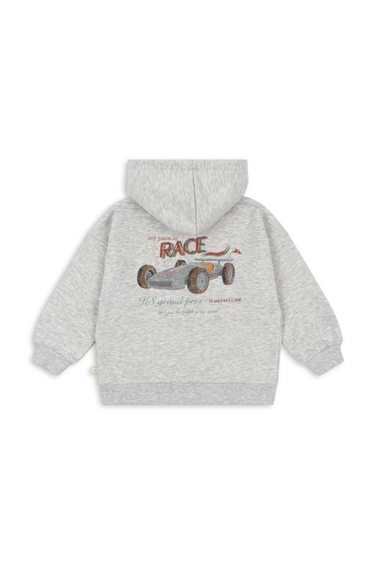 Παιδική μπλούζα Konges Sløjd LOU SWEAT HOOD OCS KS101566 γκρί AW24