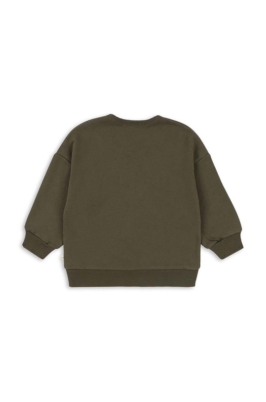Детски суичър Konges Sløjd LOU SWEATSHIRT OCS KS101568 зелен AW24