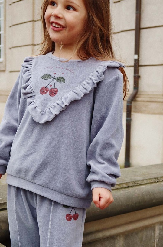 Dětská mikina Konges Sløjd WALLY FRILL SWEATSHIRT GOTS KS101731