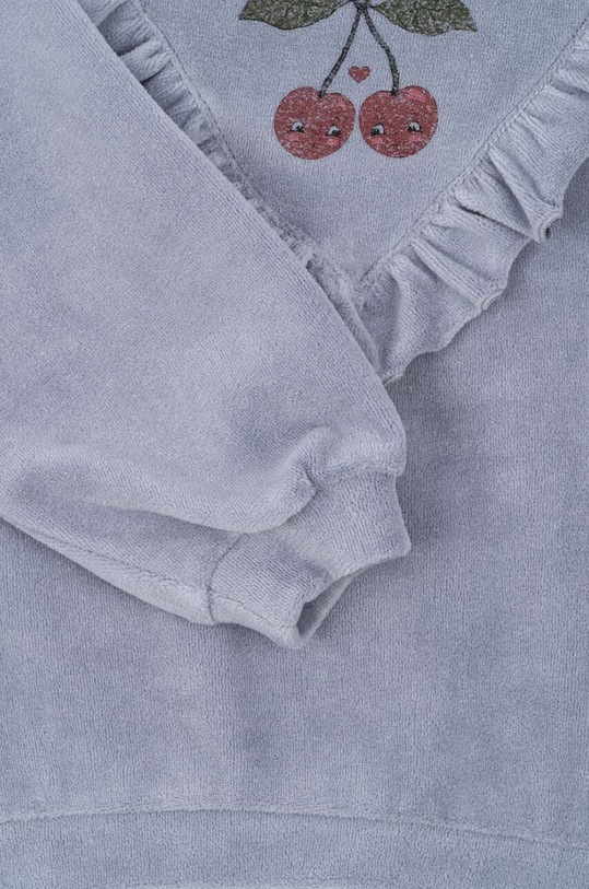 Dětská mikina Konges Sløjd WALLY FRILL SWEATSHIRT GOTS KS101731 modrá