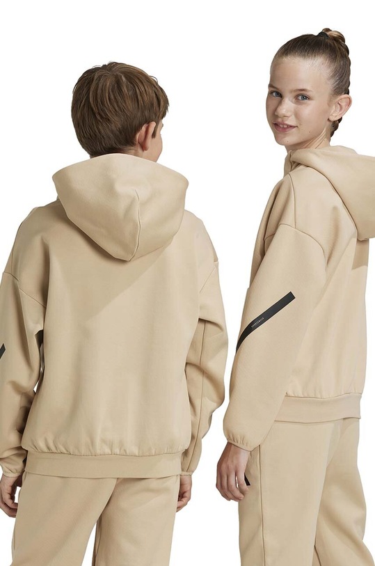 adidas bluza dziecięca J Z.N.E. HD JF2490 brązowy AW24