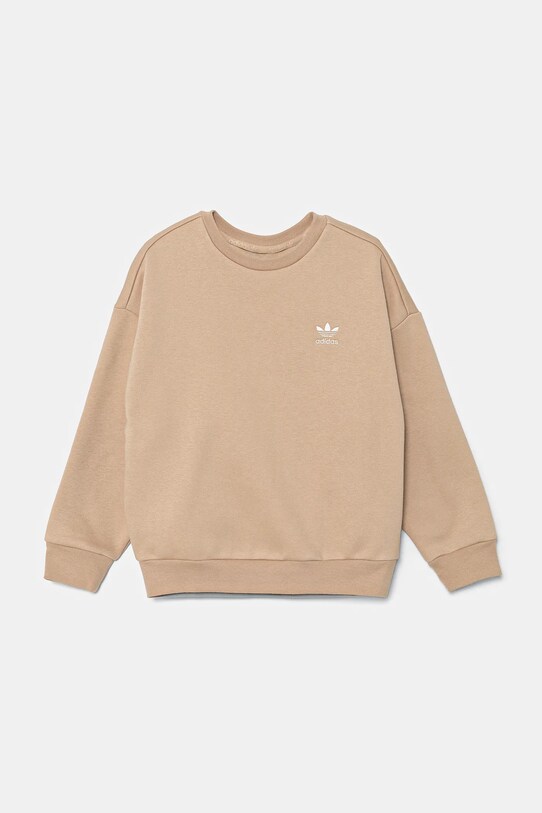 Дитяча кофта adidas Originals BOYFRIEND CREW IX7642 бежевий AW24