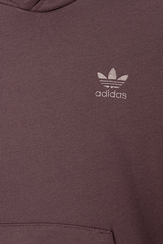 Dječja pamučna dukserica adidas Originals HOODIE ljubičasta IX7616