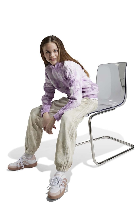 adidas bluza copii J SZN W 1/2 ZIP cu modele violet IY7838