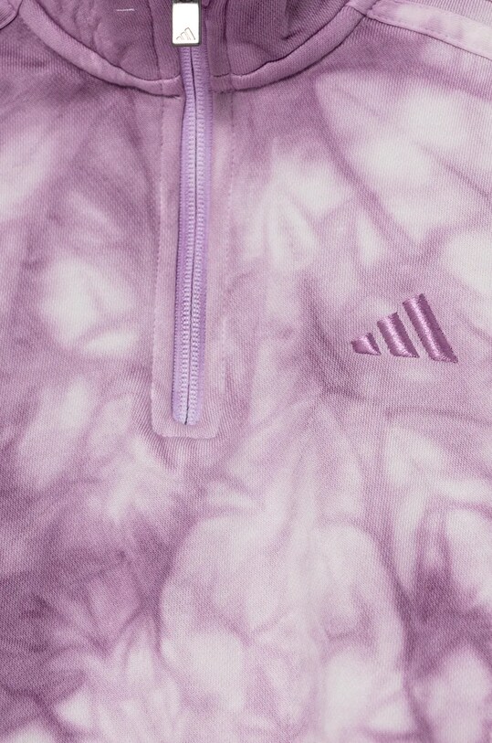 Дитяча кофта adidas J SZN W 1/2 ZIP фіолетовий IY7838