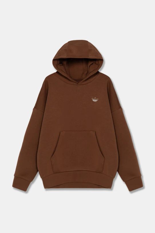 Dječja dukserica adidas Originals HOODIE IY9553 smeđa AW24