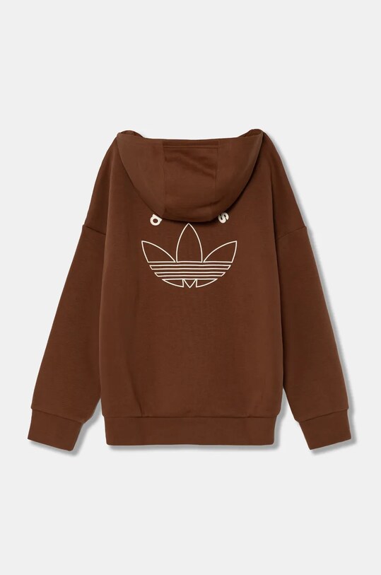 Хлопчик Дитяча кофта adidas Originals HOODIE IY9553 коричневий