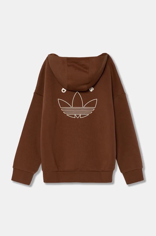 Chłopiec adidas Originals bluza dziecięca HOODIE IY9553 brązowy