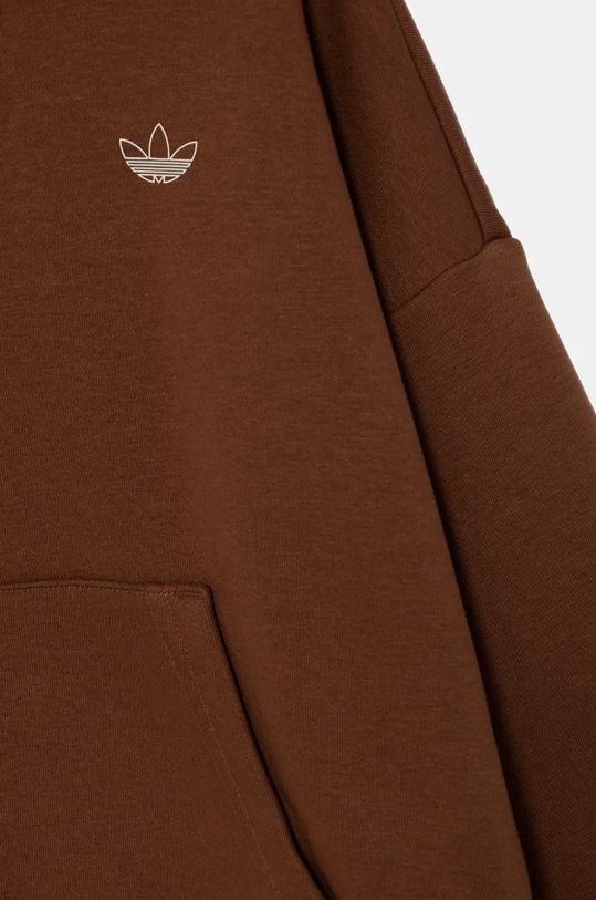 adidas Originals bluza dziecięca HOODIE brązowy IY9553