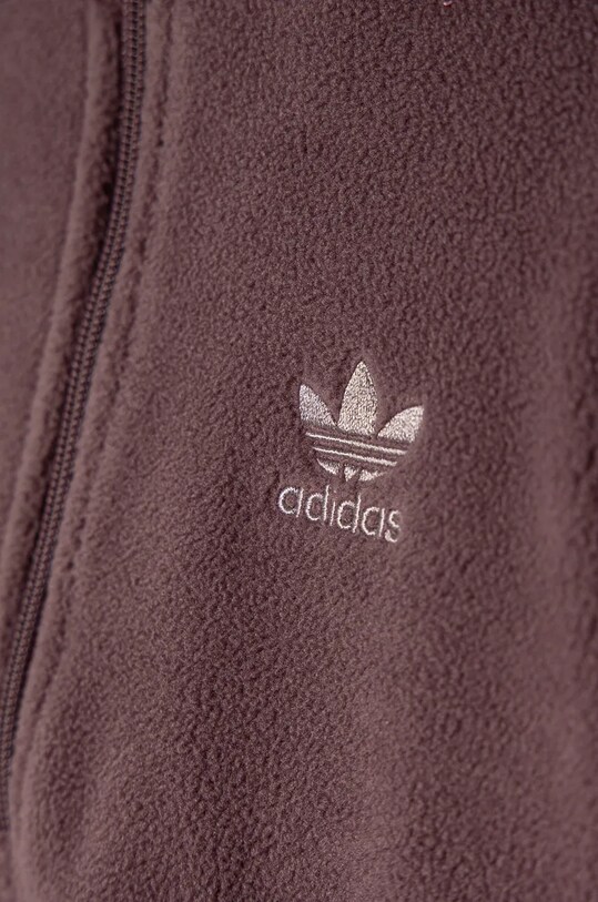 Дитяча флісова кофта adidas Originals POLAR FLEECE HZ фіолетовий IY5015
