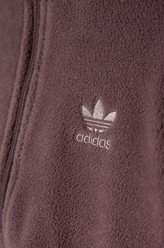 Dječja majica od flisa adidas Originals POLAR FLEECE HZ ljubičasta IY5015