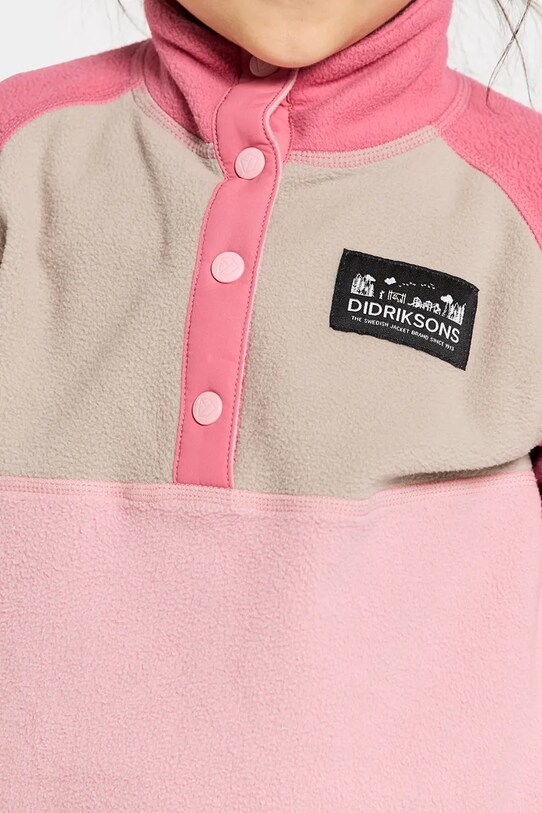Βρεφική μπλούζα fleece Didriksons MONTE KIDS HALF BU 505590
