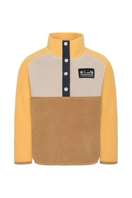 Βρεφική μπλούζα fleece Didriksons MONTE KIDS HALF BU 505590 κίτρινο SS25