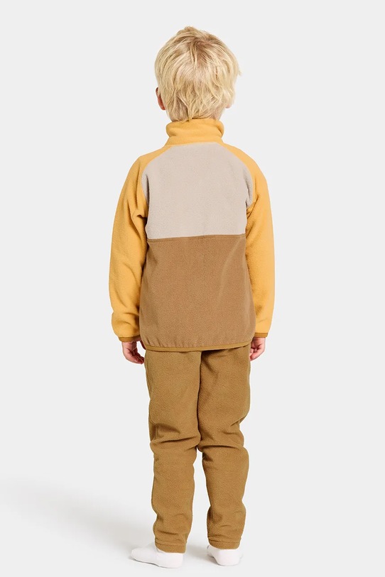 Didriksons hanorac polar pentru copii MONTE KIDS HALF BU galben 505590