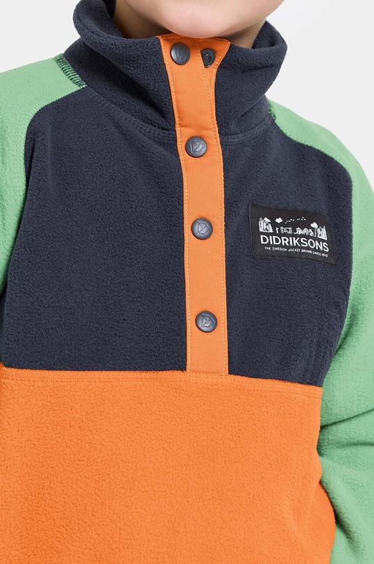Didriksons hanorac polar pentru copii MONTE KIDS HALF BU portocaliu 505590