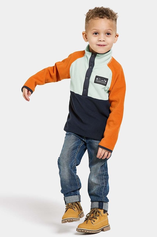 Didriksons hanorac polar pentru copii MONTE KIDS HALF BU 505590 bleumarin