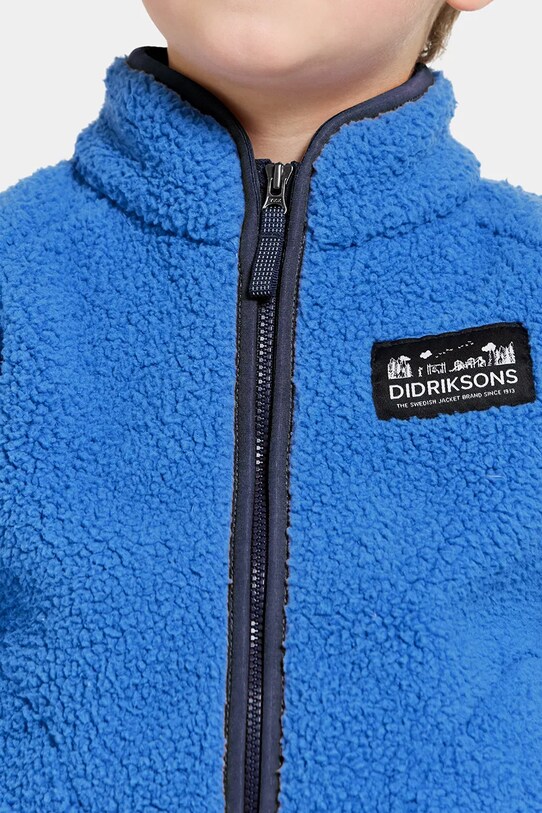 Дитяча флісова кофта Didriksons GIBBS KIDS FULLZIP блакитний 505577