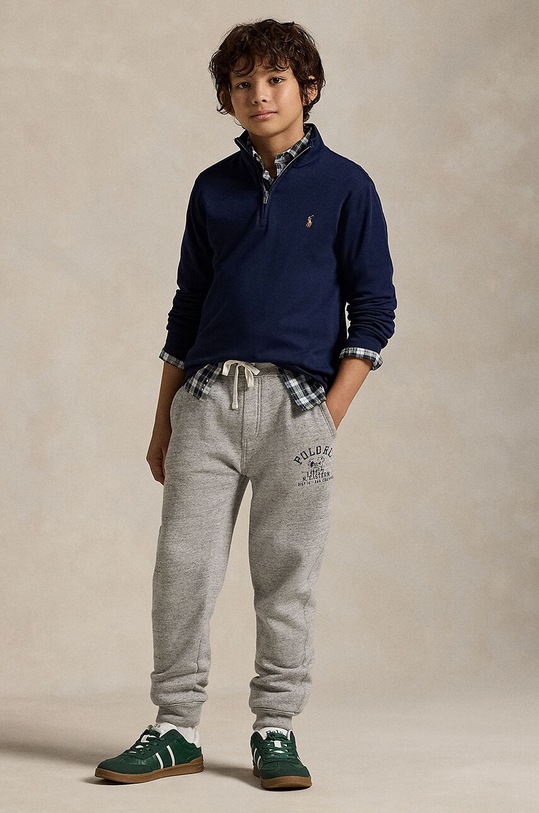 Polo Ralph Lauren hanorac de bumbac pentru copii 323952436001 bleumarin