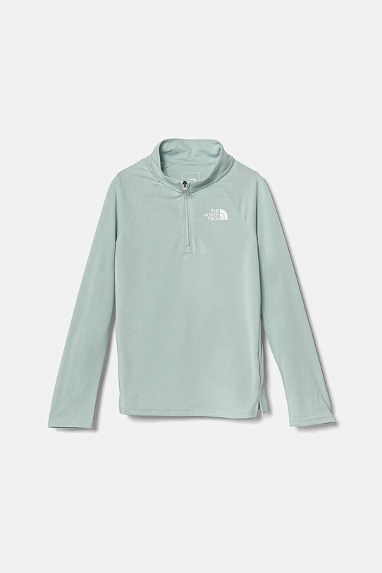 The North Face bluza copii NEVER STOP 1/4 ZIP uni turcoaz NF0A870Q1OC1