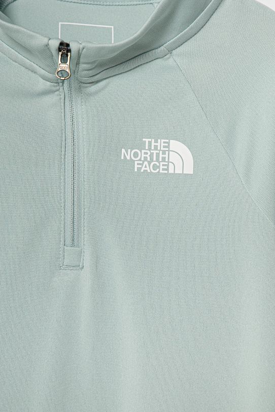 The North Face bluza dziecięca NEVER STOP 1/4 ZIP NF0A870Q1OC1 turkusowy AW24