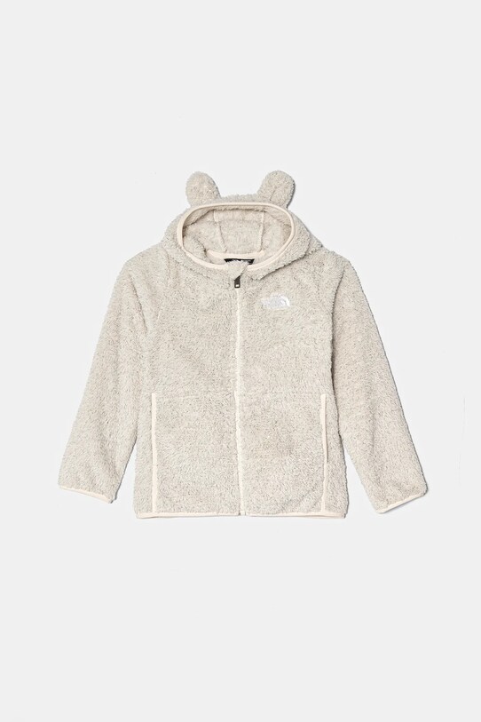 The North Face bluza polarowa dziecięca CAMPSHIRE F/Z HOODIE z kapturem beżowy NF0A88VR5QO1