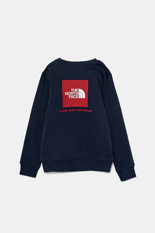 Dječja dukserica The North Face REDBOX REGULAR CREW NF0A89H78K21 mornarsko plava AW24