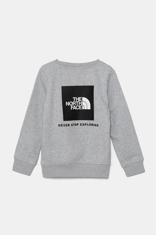 The North Face bluza dziecięca REDBOX REGULAR CREW NF0A89H7DYX1 szary AW24