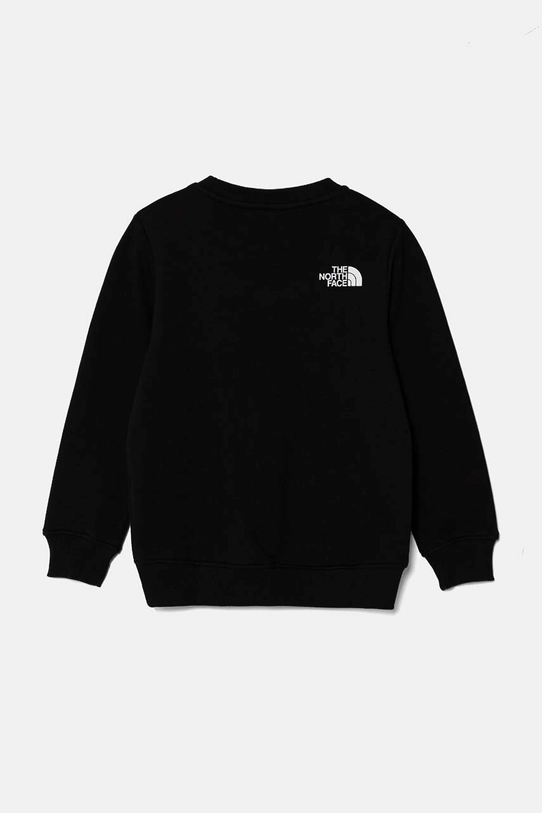 The North Face hanorac de bumbac pentru copii VARSITGRAPHIC RELAXED CREW NF0A89H8JK31 negru AW24