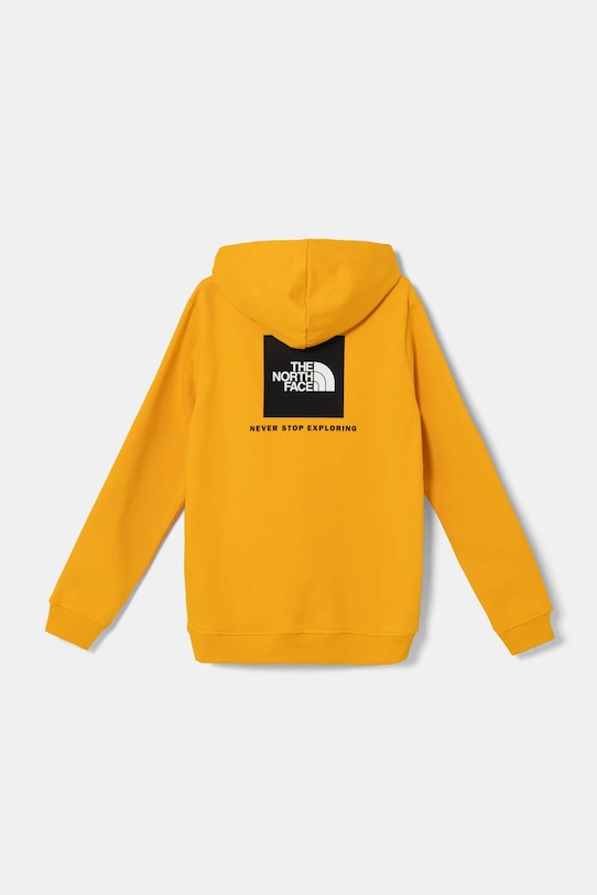 Детски суичър The North Face REDBOX REGULAR P/O HOODIE NF0A89H956P1 жълт AW24