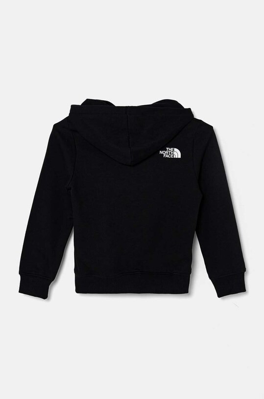 Detská bavlnená mikina The North Face VARSITGRAPHIC RELAXED HOODIE NF0A89HBJK31 čierna AW24