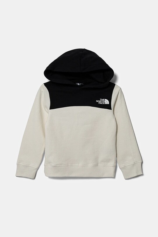 The North Face bluza bawełniana dziecięca BACK LOGO RELAXED P/O HOODIE z kapturem biały NF0A89HCQLI1