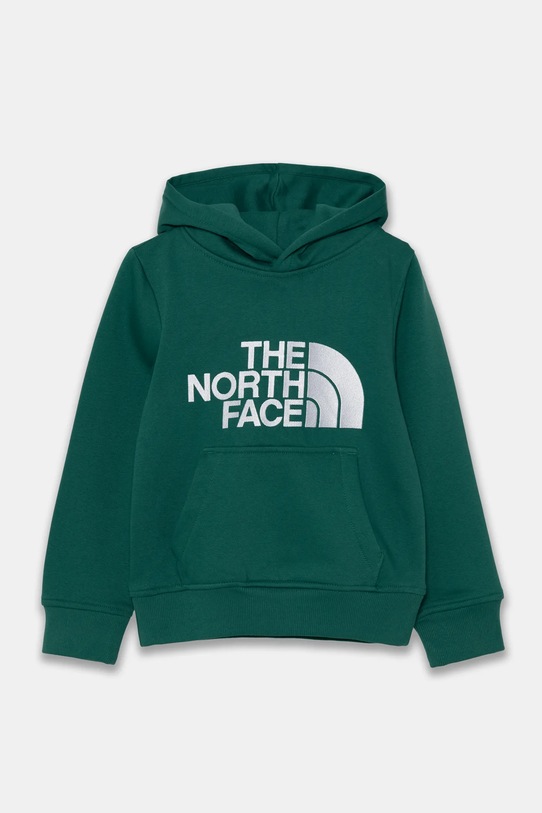 Detská mikina The North Face DREW PEAK P/O HOODIE s kapucňou zelená NF0A89HHNL11
