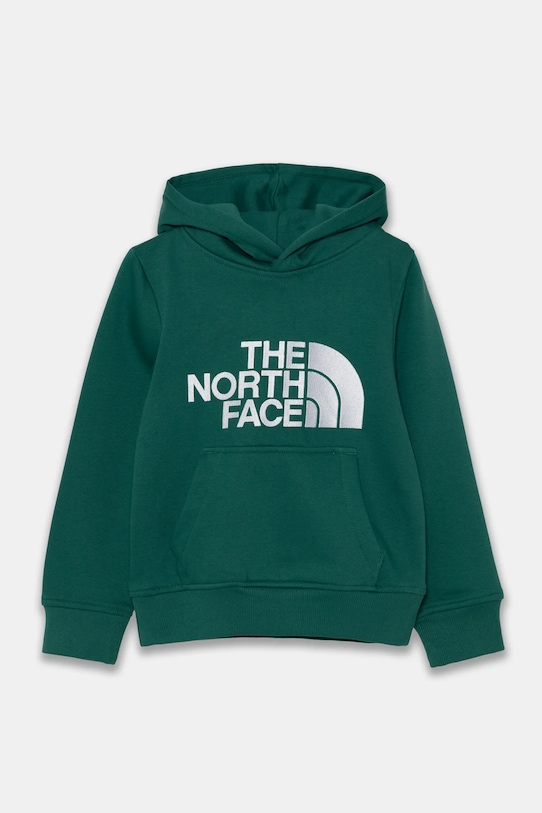 The North Face bluza copii DREW PEAK P/O HOODIE imprimeu verde NF0A89HHNL11