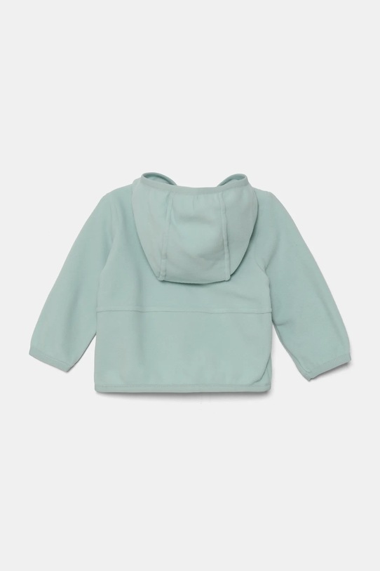 The North Face bluza polarowa niemowlęca BABGLACIER F/Z HOODIE NF0A8B1A1OC1 turkusowy AW24