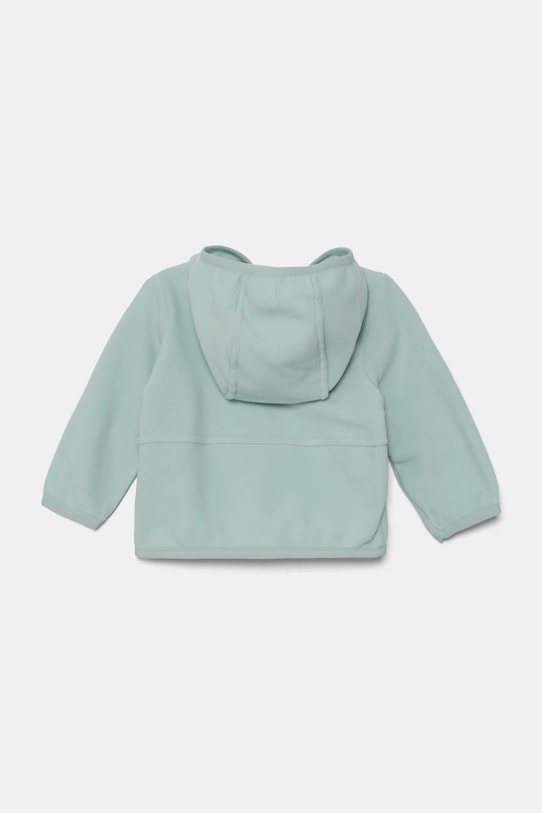The North Face bluza polarowa niemowlęca BABGLACIER F/Z HOODIE NF0A8B1A1OC1 turkusowy AW24