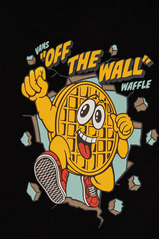 Băieți Vans bluza copii KD Waffle Man PO VN000JRUBLK1 negru