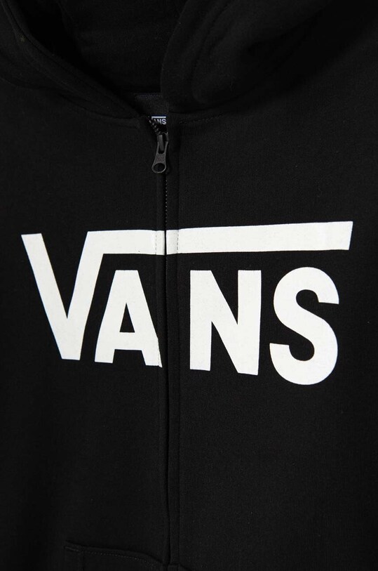 Băieți Vans hanorac de bumbac pentru copii Vans Classic II FZ VN000JYBBLK1 negru