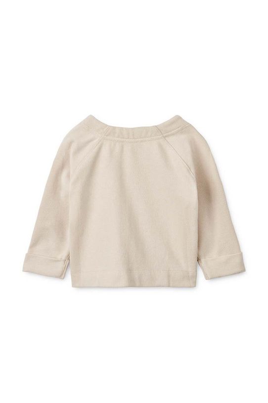 Chłopiec Liewood bluza bawełniana niemowlęca Augustin Baby Top LW19183 beżowy
