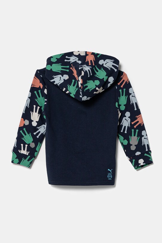 Puma bluza bawełniana dziecięca X PLAYMOBIL 627389 granatowy AW24