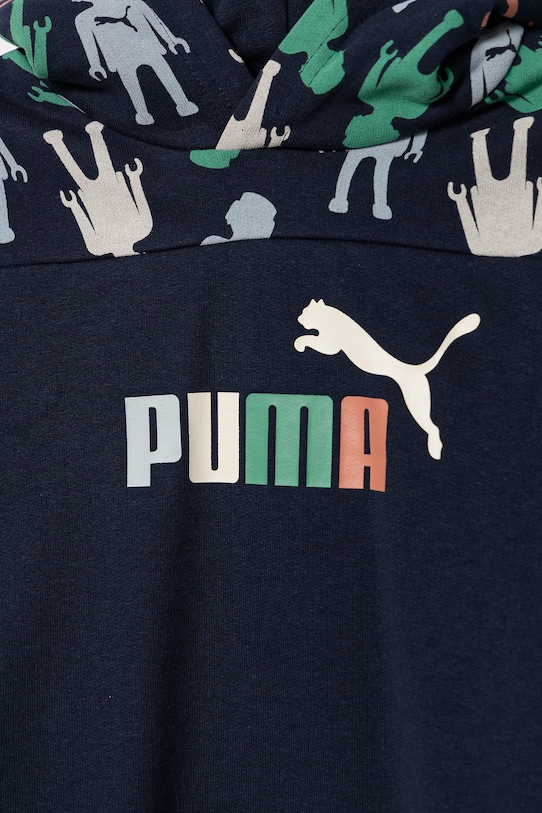 Chłopiec Puma bluza bawełniana dziecięca X PLAYMOBIL 627389 granatowy